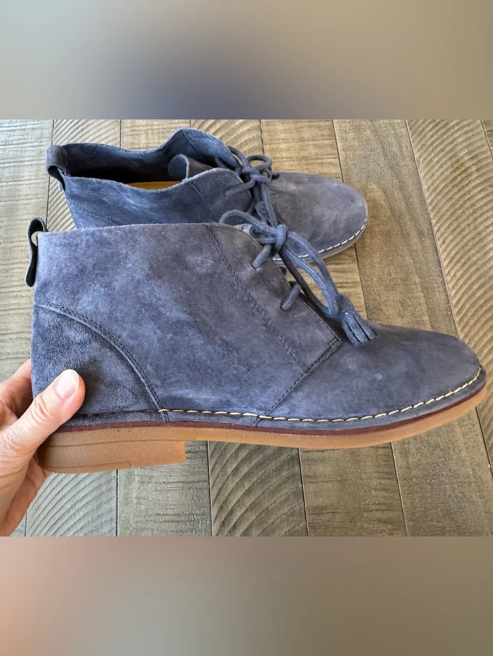 Hush Puppies Cyra Catelyn Chukka Suede Lace-Up Ankle Boots/Booties Size 10